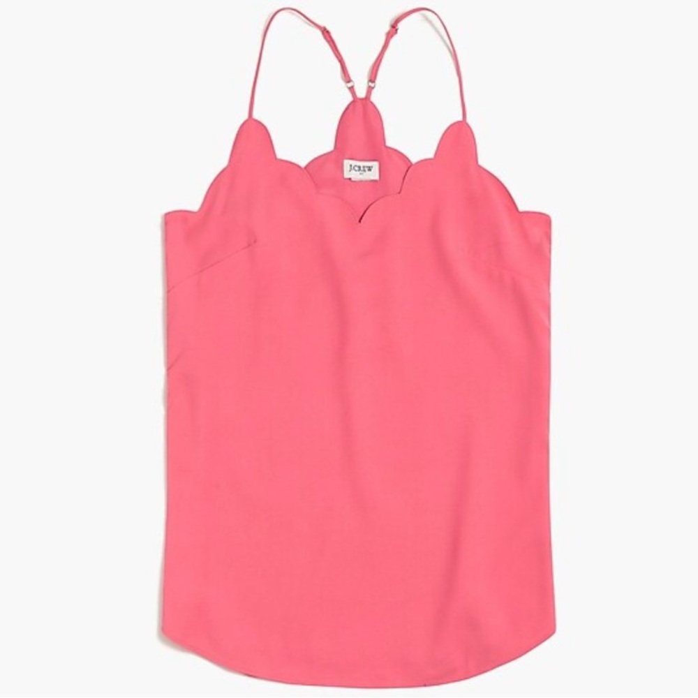 J CREW Factory-Scalloped‎ cami top NWT SZ 4